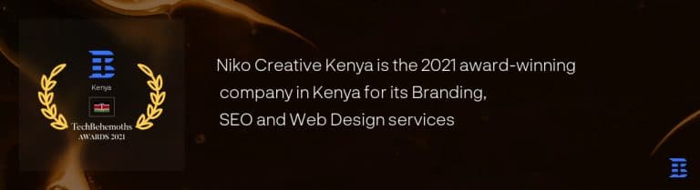 Niko Creative Kenya recognized as 2021 award-wining top 20 leading brand companies in Kenya